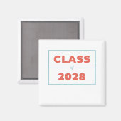 Klasse 2028 magnet (Vorderseite/Rückseite)