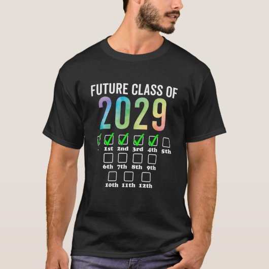 Klasse 2029 5. Klasse wieder in die Schule wachsen T-Shirt (Vorderseite)