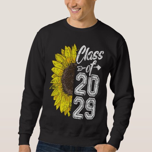 Klasse 2029 Abitur Sunflo Sweatshirt (Vorderseite)