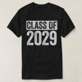 Klasse 2029 Senior 2029 Abschluss Gift T-Shirt (Design vorne)