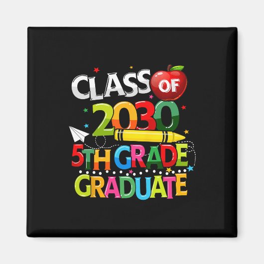 Klasse 2030 Letzter Schultag Magnet (Vorne)