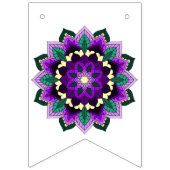 Klasse 2030! Mandala lila Wimpelkette (Erste Fahne)