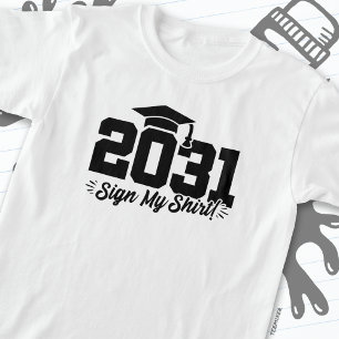 Klasse 2031 Abschluss Unterschreiben Mein Shirt Se