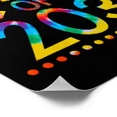 Klasse 2031 - Gefärbte Krawatte zurück in die Schu Poster (Ecke)