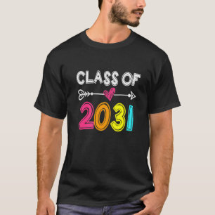Klasse 2031 Vorjahr 2031 wächst mit mir Grad T-Shirt