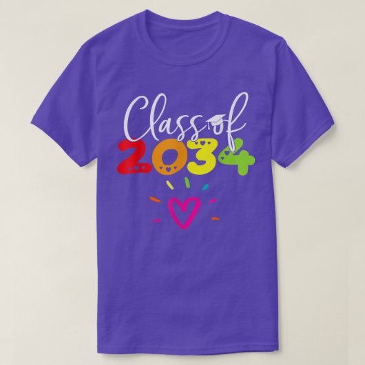 Klasse 2034 Kindergarten wächst mit meinem Abschlu T-Shirt (Design vorne)