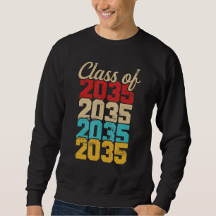 Klasse 2035 für Männer Abschluss Graduate Vintag Sweatshirt