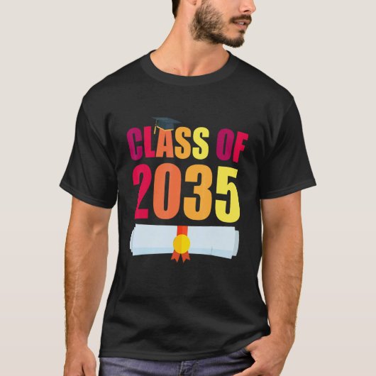 Klasse 2035 Kindergartenstudium mit m T-Shirt (Vorderseite)