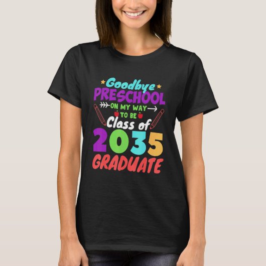 Klasse 2035 Vorschulgra T-Shirt (Vorderseite)