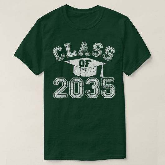 Klasse 2035 Vorschullehrer-Abschluss T-Shirt (Design vorne)