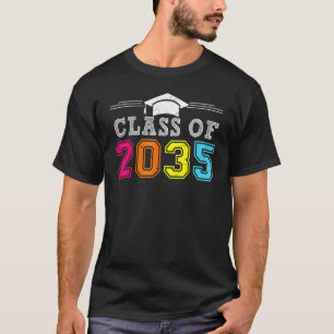 Klasse 2035 Wachse Mit Mir Abschluss Erstes Schult T-Shirt