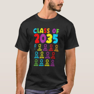 Klasse 2035 wächst mit meinem Checklist Kindergart T-Shirt