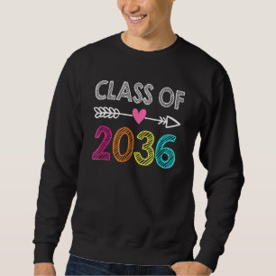 Klasse 2036 Herzkurve vor K wachsen mit mir Gradu Sweatshirt