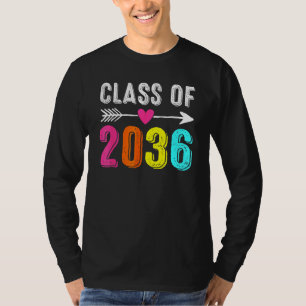 Klasse 2036 Kindergarten Vor-K Altersteil Grow Wit T-Shirt