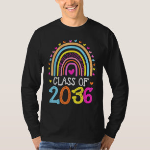 Klasse 2036 Rainbow Pre-K Kindergarten Graduation T-Shirt