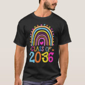 Klasse 2036 Rainbow Pre-K Kindergarten Graduation T-Shirt (Vorderseite)