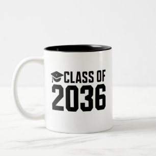Klasse 2036 Wachse Mit Mir Zurück Zur Schule Zweifarbige Tasse