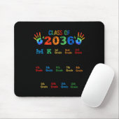 Klasse 2036 wächst mit Farbhandprint vor K 1 Mousepad (Mit Mouse)