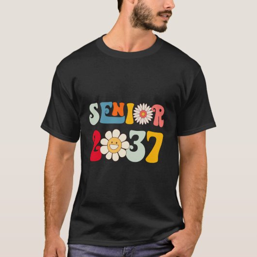 Klasse 2037 im Jahr 2037 Rückkehr zur Schulgra T-Shirt (Vorderseite)