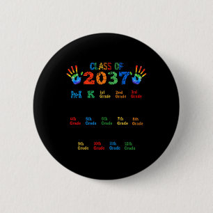 Klasse 2037 wächst mit Farbhandprint vor K 1 Button