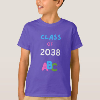 Klasse 2038 mit abc T-Shirt