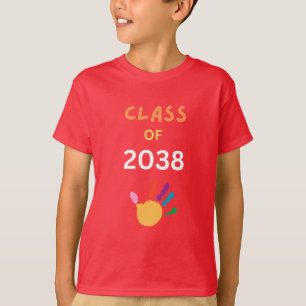 Klasse 2038 mit Fingerfarbe T-Shirt