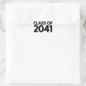Klasse 2041 runder aufkleber (Tasche)