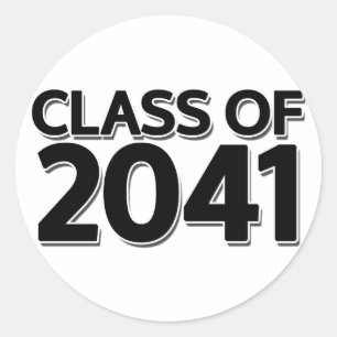 Klasse 2041 runder aufkleber