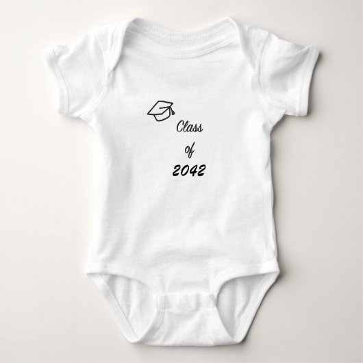 Klasse 2042 mit Graduation Cap Baby Bodysuit Baby Strampler (Vorderseite)
