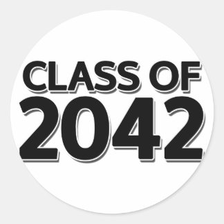 Klasse 2042 runder aufkleber