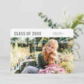 Klasse 20XX Moderner Abschluss für Minimalistische Ankündigung (Stehend Vorderseite)