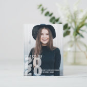 Klasse 20XX Moderner Foto Abschluss Ankündigungspostkarte (Stehend Vorderseite)