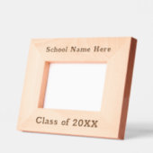 Klasse 20XX Schulgruppenfotografie Rustikales Skri Geätzte Rahmen (Links)