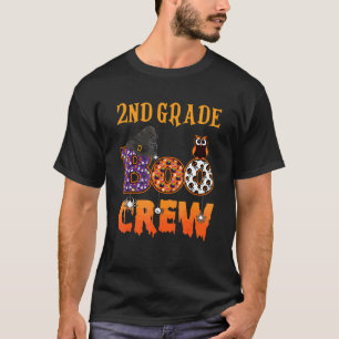 Klasse 2 Boo Crew Grusel Halloween Zweite Klasse T T-Shirt