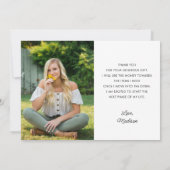 Klasse 2 Foto Abschluss Vielen Dank Dankeskarte (Rückseite)