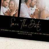 Klasse 2 Fotos Gold Black Wedding Save The Date