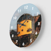 Klasse 37 Diesel-Motor, Nummer 37038, mit Nummern Große Wanduhr (Winkel)