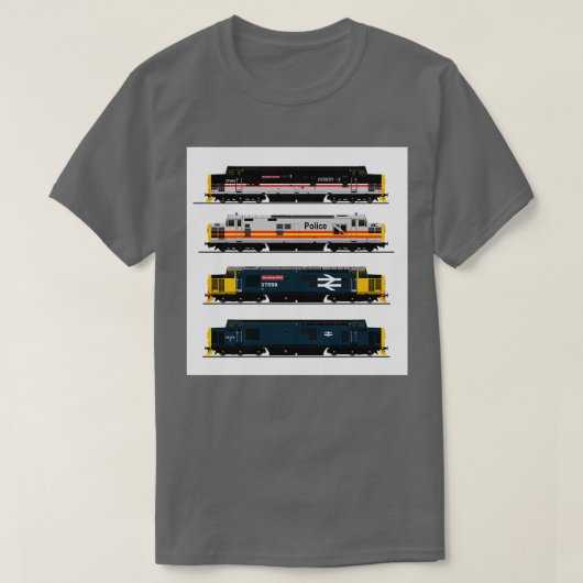 KLASSE 37 LOCOMOTIVES T-Shirt (Design vorne)