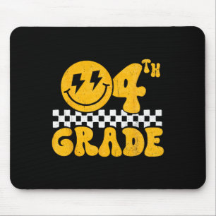 Klasse 4 Groovy Smile Gesicht Viertklässler Lehrer Mousepad
