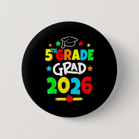 Klasse 5 2026 Abschluss Grundschule Button (Vorderseite)