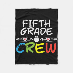 Klasse 5 Fünfte Klasse Crew Erster Schultag Jungen Fleecedecke