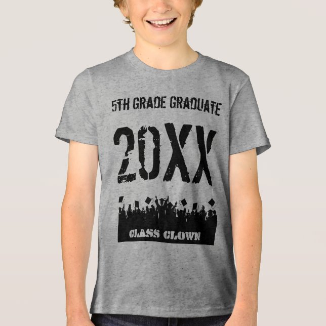 Klasse 5 Tri-Blend shirt (Vorderseite)