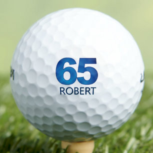 Klasse 65. Geburtstag - 65 Jahre blaues Zeitalter  Golfball