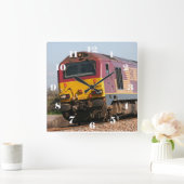 Klasse 67 Diesel 67022 - alle Zahlen Quadratische Wanduhr (Zuhause)