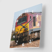 Klasse 67 Diesel 67022 - alle Zahlen Quadratische Wanduhr (Winkel)