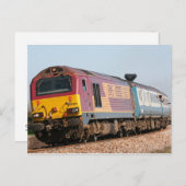 Klasse 67 Dieselloco 67022 in Dawlish Warren Postkarte (Vorne/Hinten)