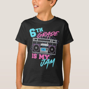 Klasse 6 ist mein Ding Vintage 80er Boombox Lehrer T-Shirt