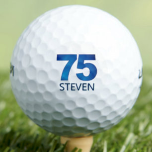 Klasse 75. Geburtstag - 75 Jahre Blauer Name Gesch Golfball