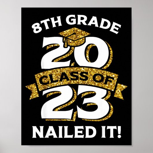Klasse 8 von 2023 hat's drauf  poster (Vorne)