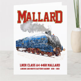 Klasse A4 Mallard - Weltschnellste Dampflokomotive Dankeskarte